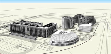 精美學校校園建筑樓設計 從SU模型到高清效果圖的全方位解讀
